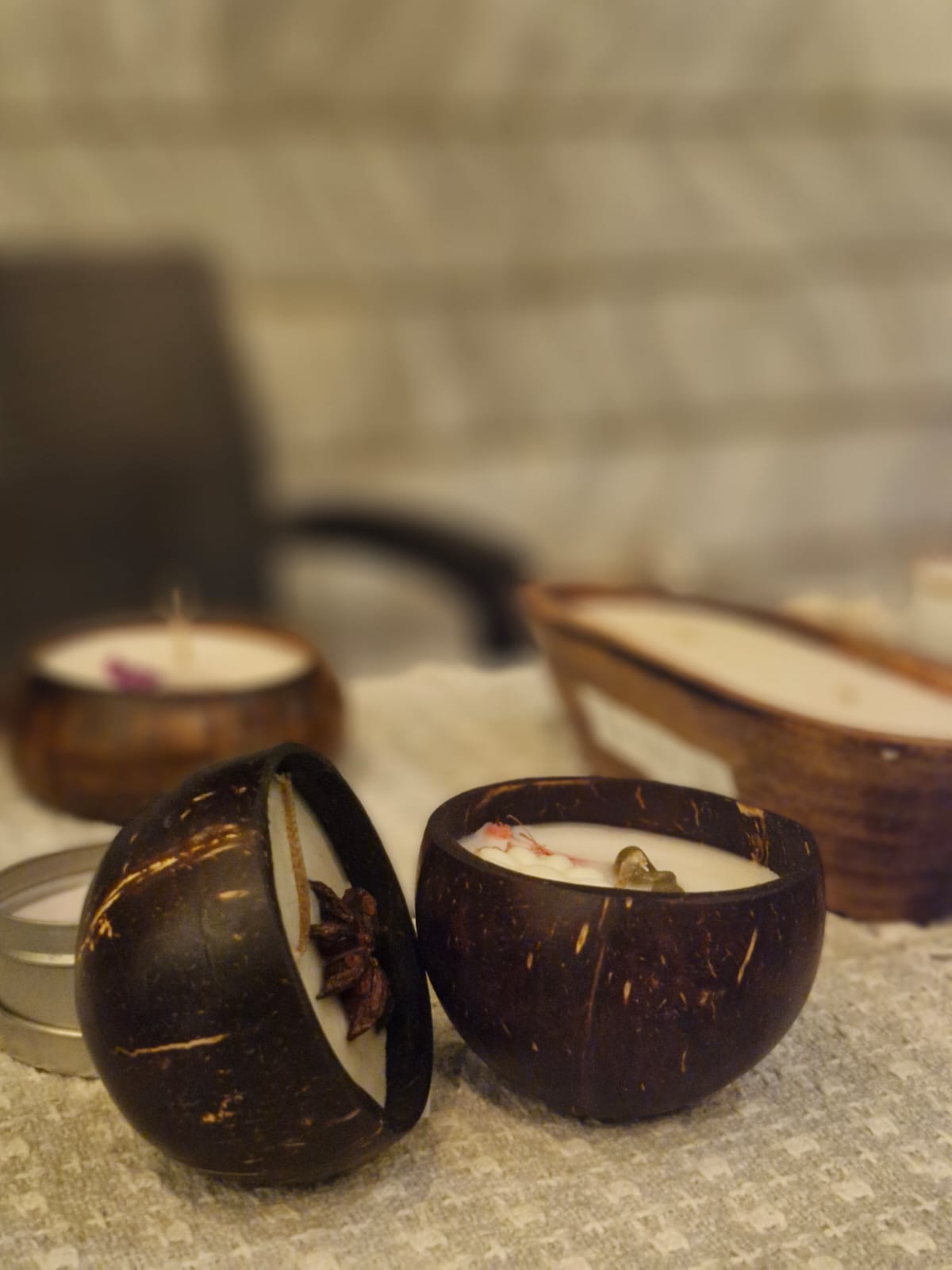 Coconut Shell Candles